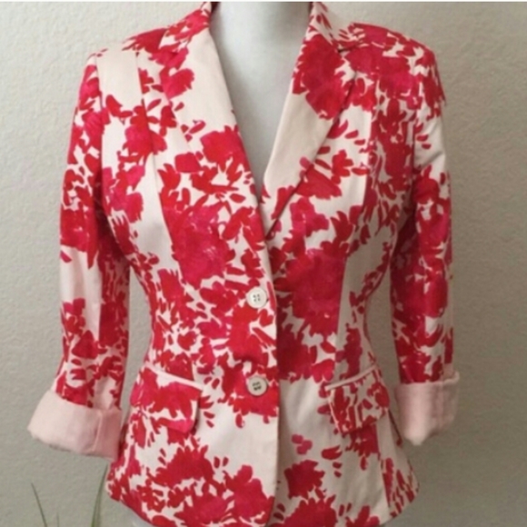 New York & Company Jackets & Blazers - New York & Company Floral Blazer Sz…